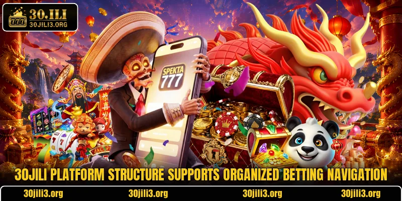 30JILI platform structure supports organized betting navigation