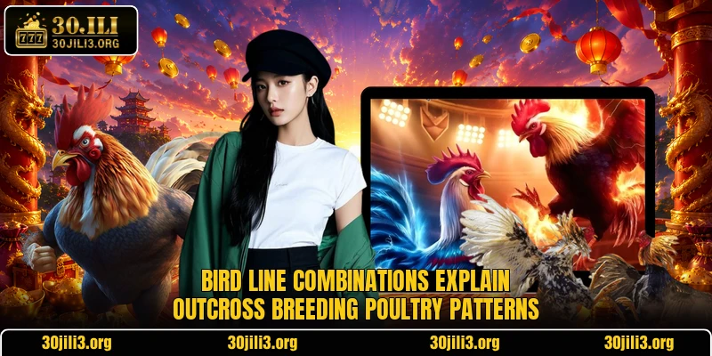 Bird line combinations explain outcross breeding poultry patterns