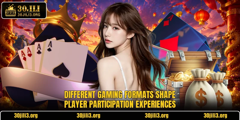 Different gaming formats shape player participation experiences