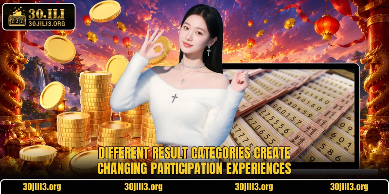 Different result categories create changing participation experiences