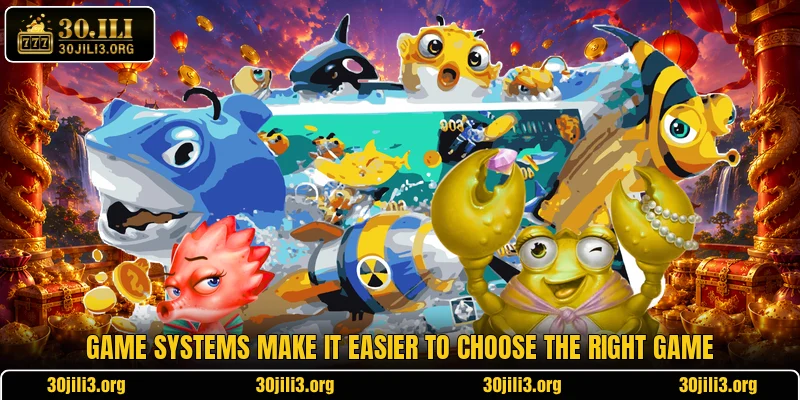 Game systems make it easier to choose the right game