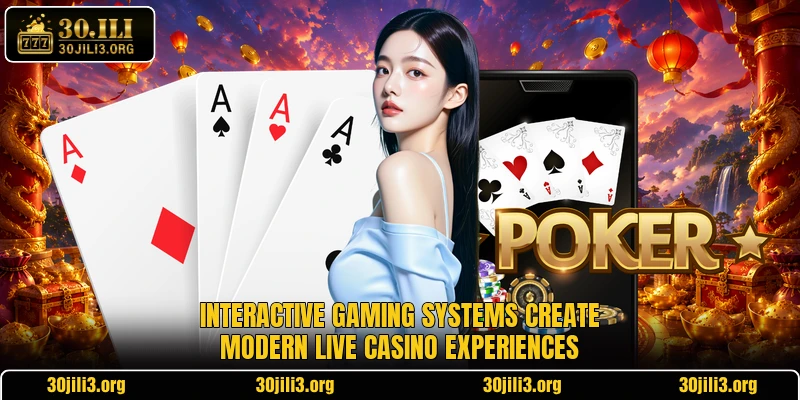 Interactive gaming systems create modern live casino experiences