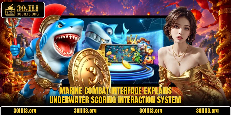 Marine combat interface explains underwater scoring interaction system