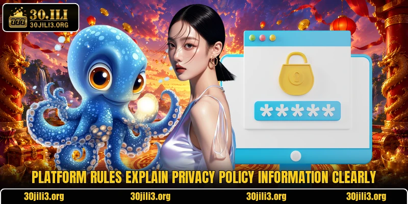 Platform rules explain privacy policy information clearly