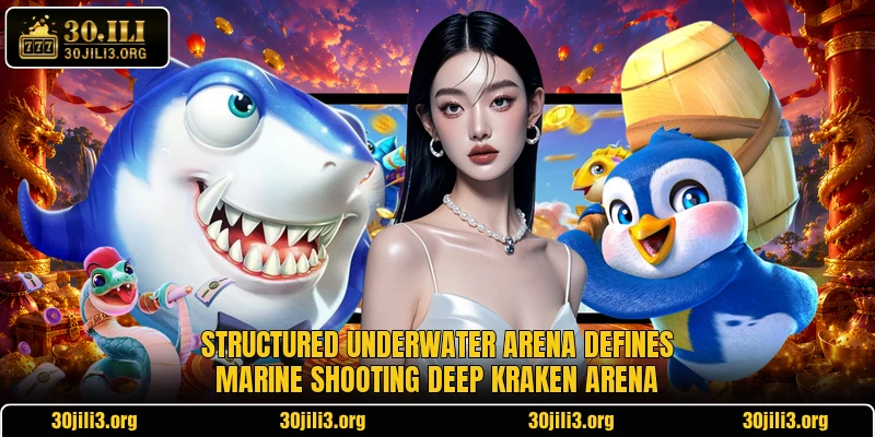 Structured underwater arena defines marine shooting Deep Kraken Arena