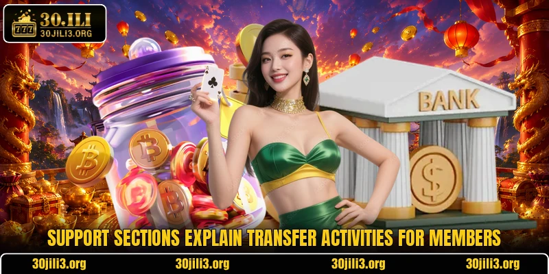 Support sections explain transfer activities for members