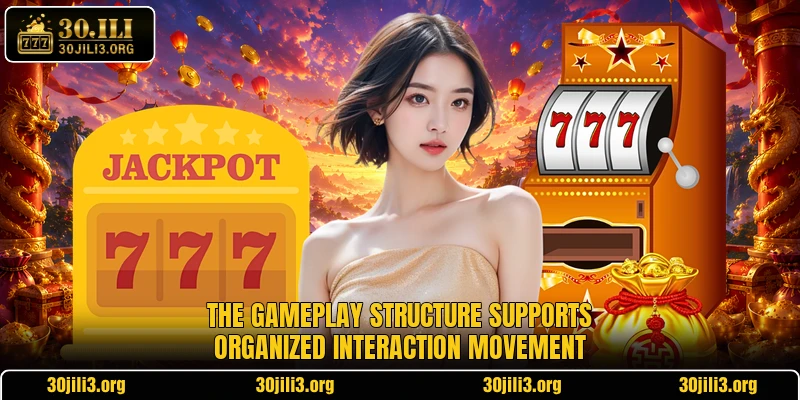The gameplay structure supports organized interaction movement