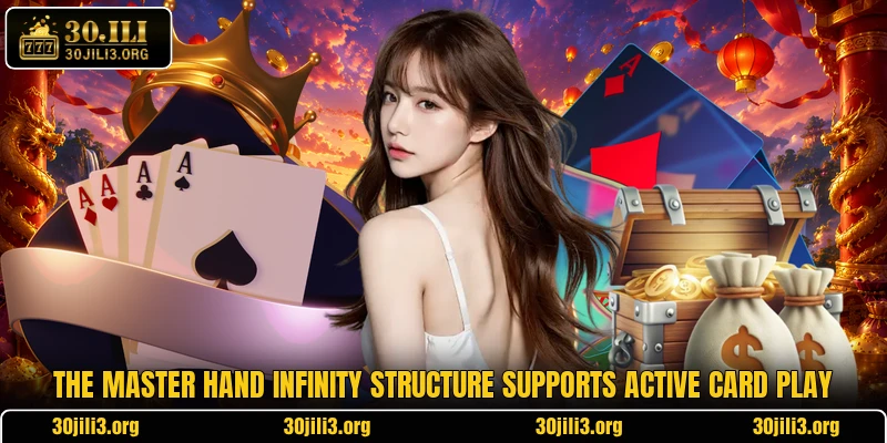 The Master Hand Infinity structure supports active card play