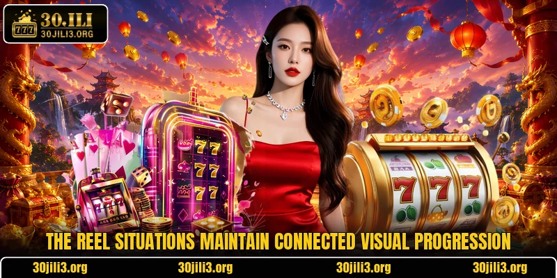 The reel situations maintain connected visual progression